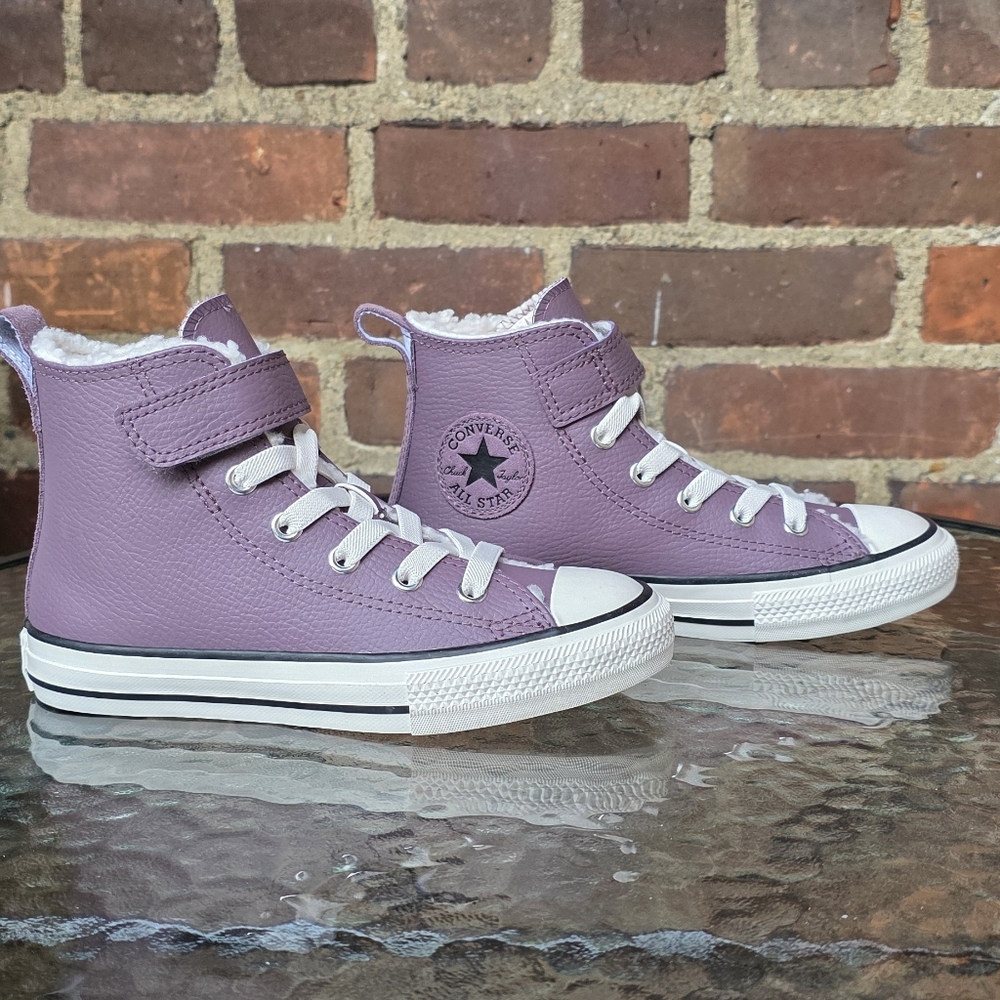 Converse Purple High-Top Sneakers with White Accents